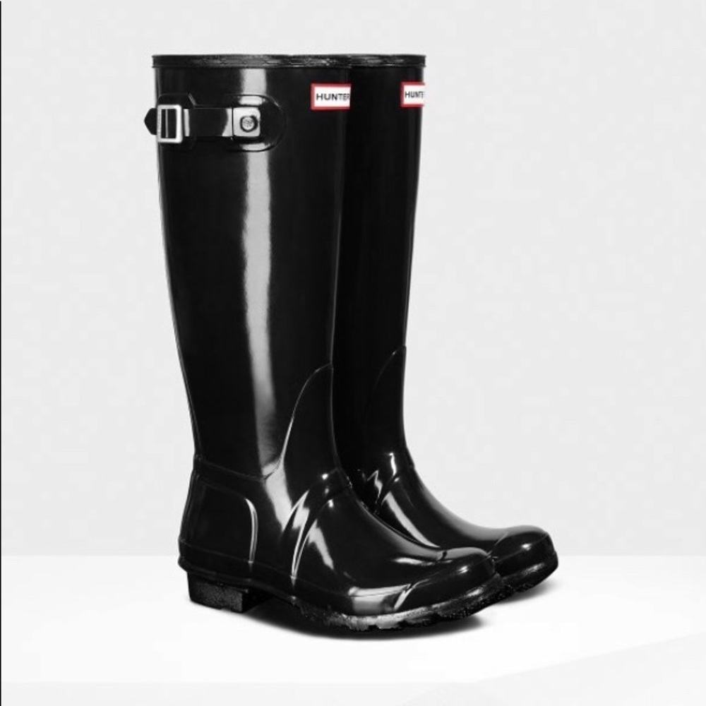 Women's Original Tall Gloss Black Rain Boots